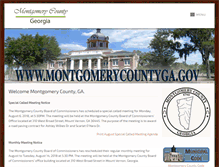 Tablet Screenshot of montgomerycountyga.gov
